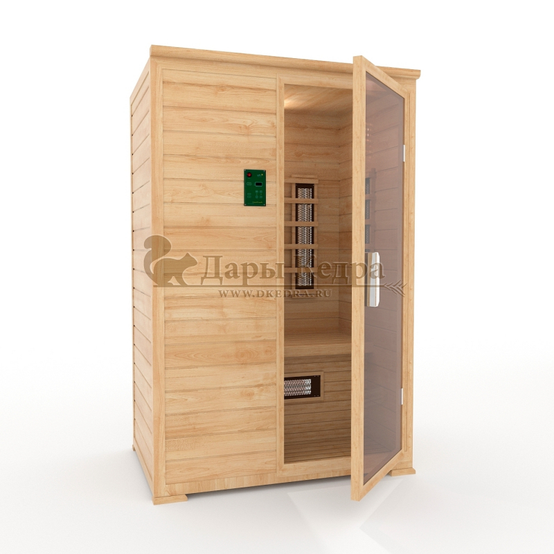 Двухместная инфракрасная сауна кабина из кедра с керамическими излучателями Двухместная инфракрасная сауна кабина из кедра с керамическими излучателями